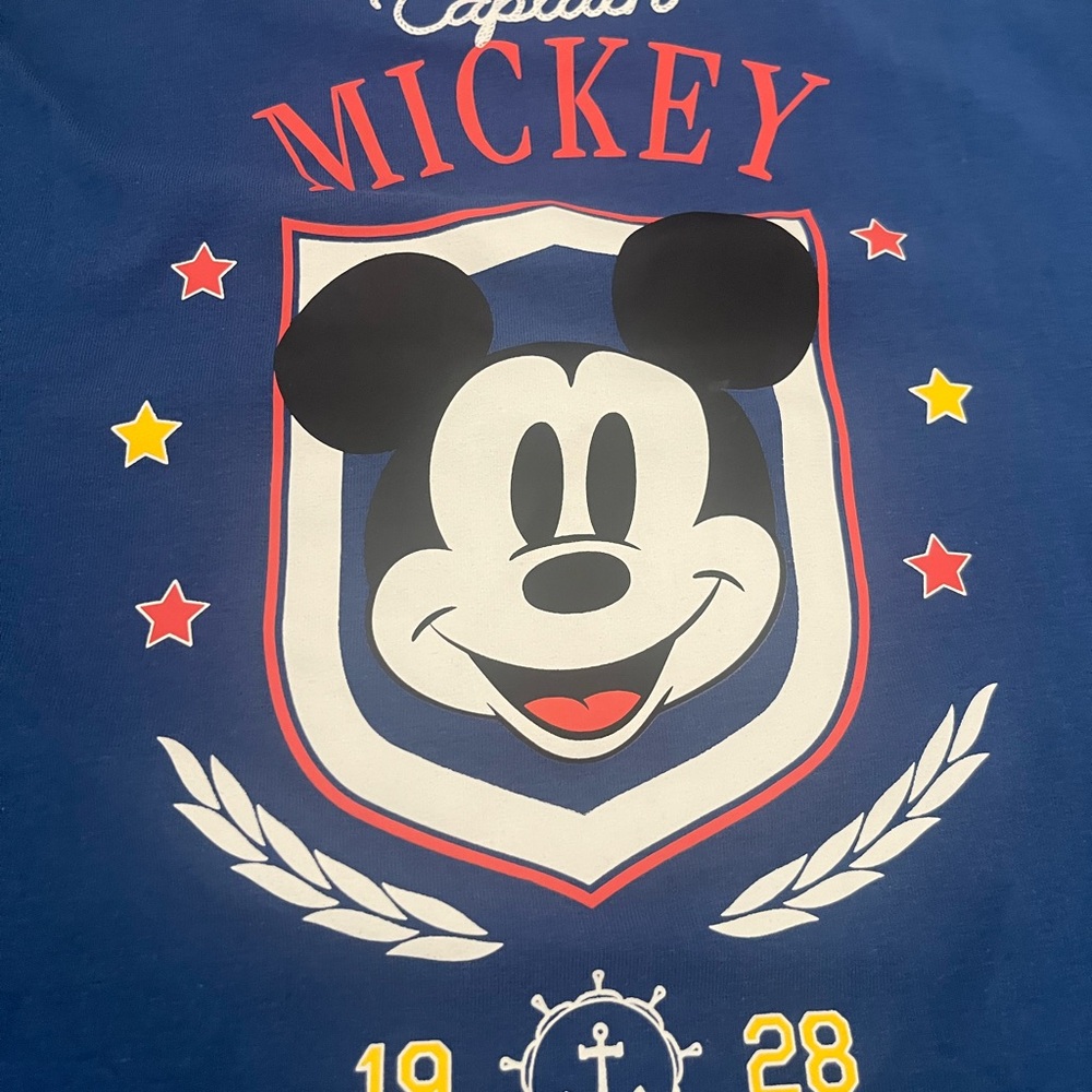 Disney Mickey captain vintage 1928 anniversary blue